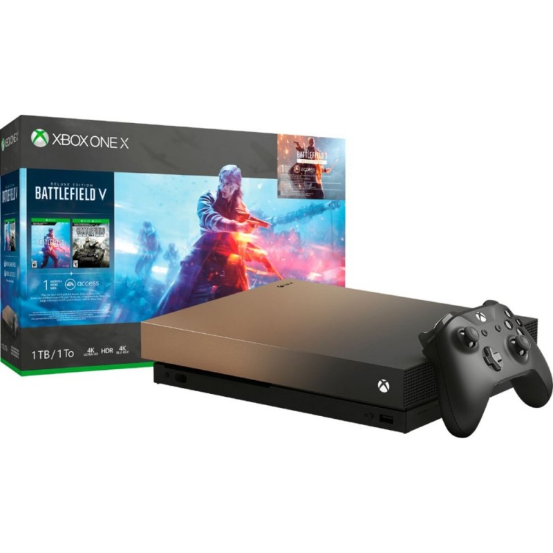 Microsoft - Xbox One X 1TB Gold Rush Special Editi...
