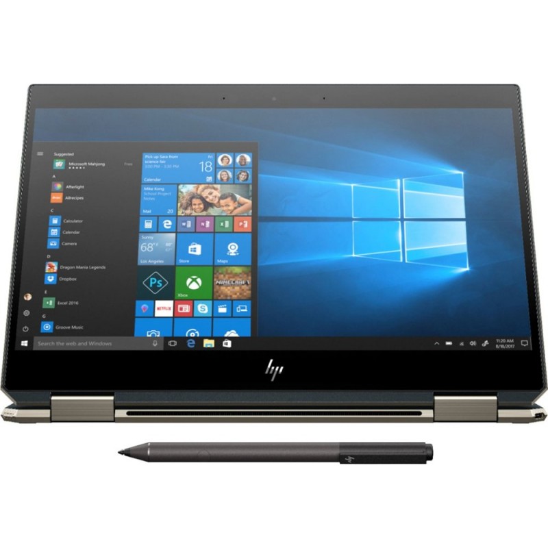 HP - Spectre x360 2-in-1 13.3" UHD Touch-Screen Laptop - Intel Core i7 - 16GB Memory - 512GB Solid State Drive - Poseidon Blue