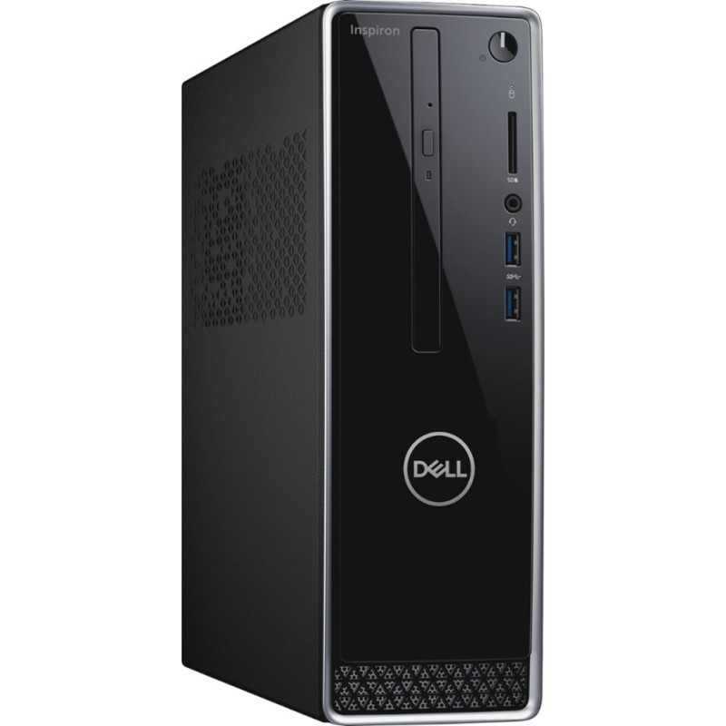 Dell - Inspiron Desktop - Intel Core i3 - 8GB Memory - 1TB Hard Drive - Black With Silver Trim