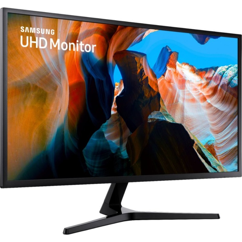 Samsung - UJ59 Series U32J590UQN 32" LED 4K UHD FreeSync Monitor - Dark Gray/Blue