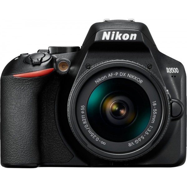 Nikon - D3500 DSLR Camera with AF-P DX NIKKOR 18-5...