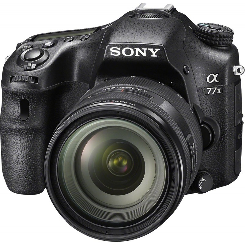 Sony - Alpha a77 II DSLR Camera with 16-50mm Lens - Black