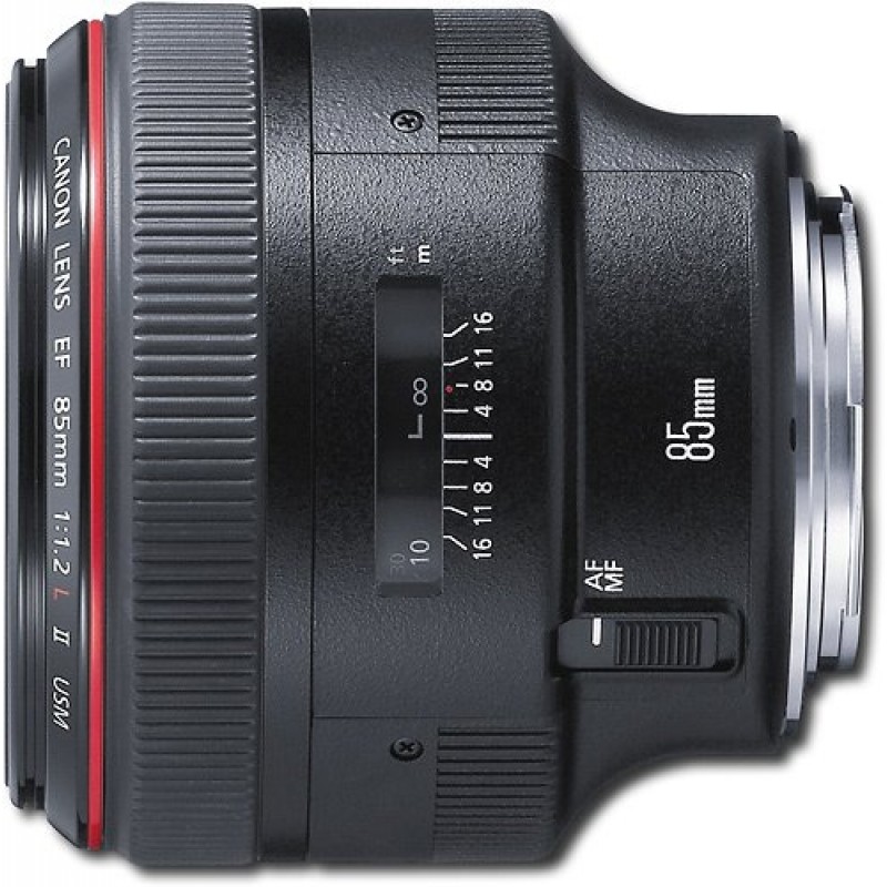 Canon - EF 85mm f/1.2L II USM Medium Telephoto Lens - Black