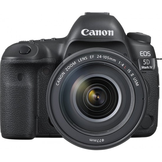  Canon - EOS 5D Mark IV DSLR Camera with 24-105mm f/4L IS II USM Lens - Black