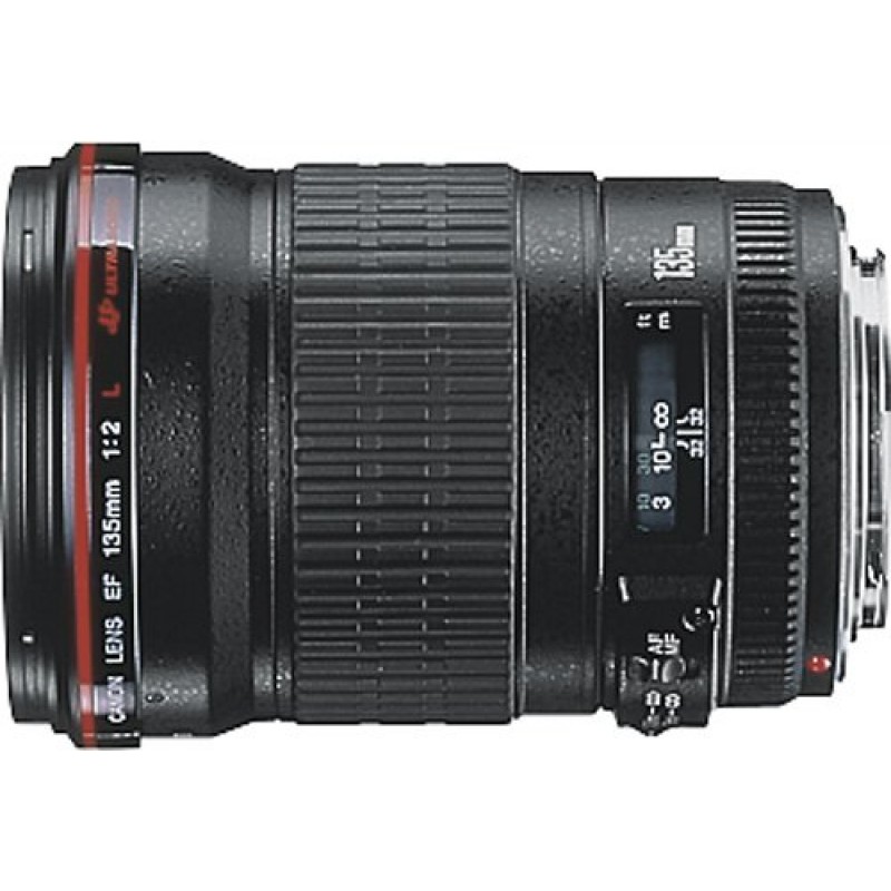 Canon - EF 135mm f/2L USM Telephoto Lens - Black