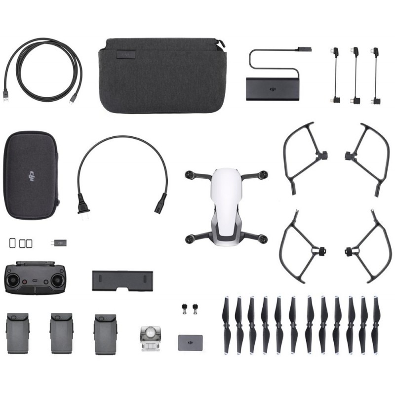 DJI - Mavic Air Fly More Combo Quadcopter with Remote Controller - Arctic White